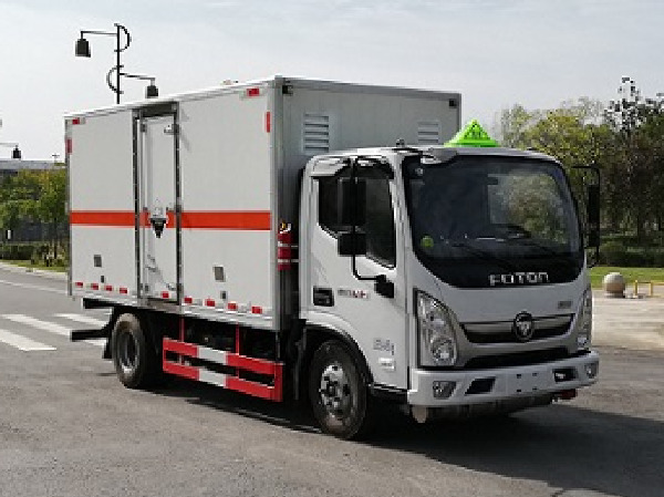奧鈴藍(lán)牌腐蝕性物品廂式運(yùn)輸車(chē)